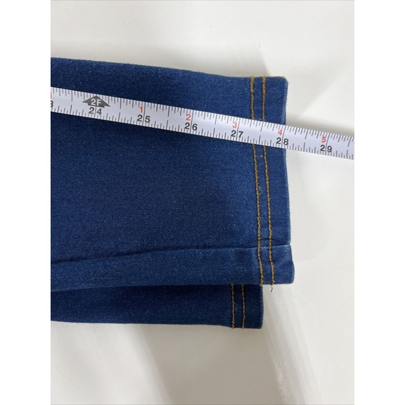 JNINI Fashion Maternity Adjustable Band Skinny Ankle Blue Jeggings Womens SZ XL - Picture 10 of 16